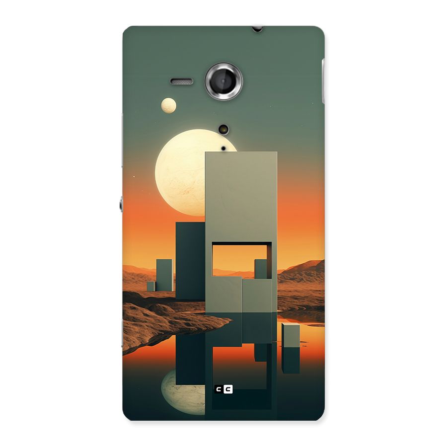 Geometric Sculpture Back Case for Xperia Sp