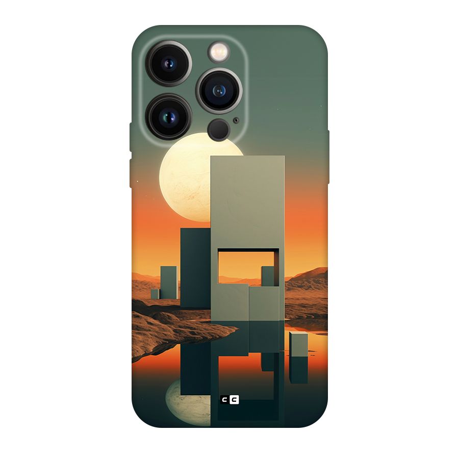 Geometric Sculpture Back Case for iPhone 14 Pro