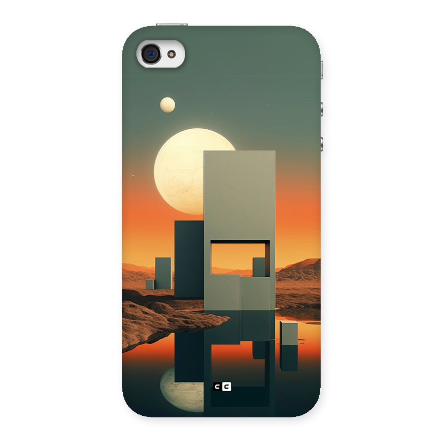 Geometric Sculpture Back Case for iPhone 4 4s