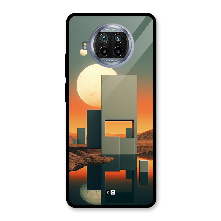 Geometric Sculpture Glass Back Case for Mi 10i