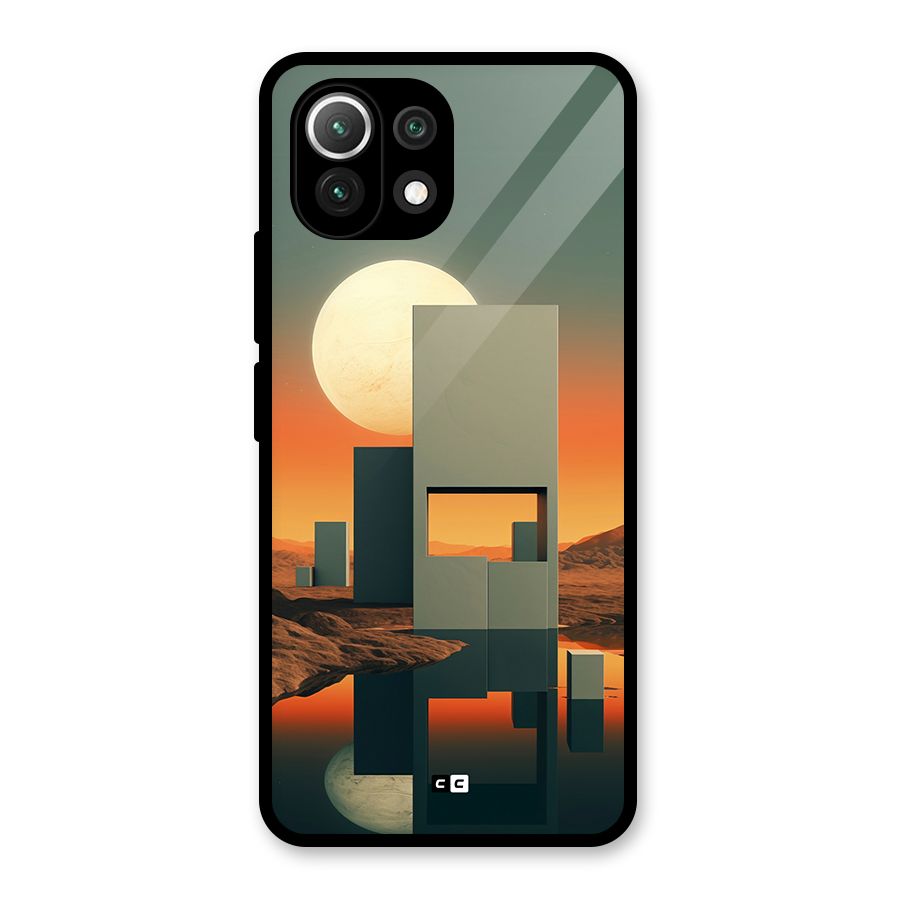 Geometric Sculpture Glass Back Case for Mi 11 Lite NE 5G