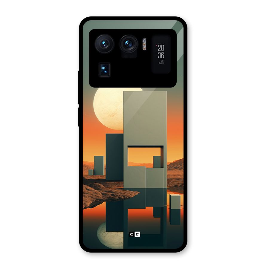 Geometric Sculpture Glass Back Case for Mi 11 Ultra