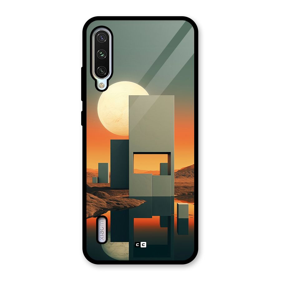 Geometric Sculpture Glass Back Case for Mi A3