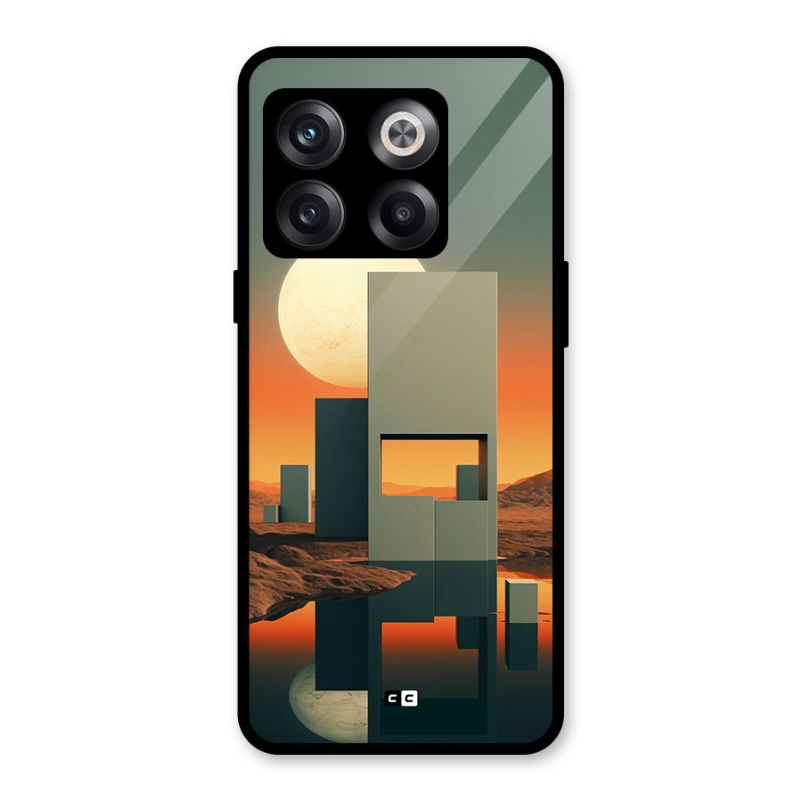 Geometric Sculpture Glass Back Case for OnePlus 10T