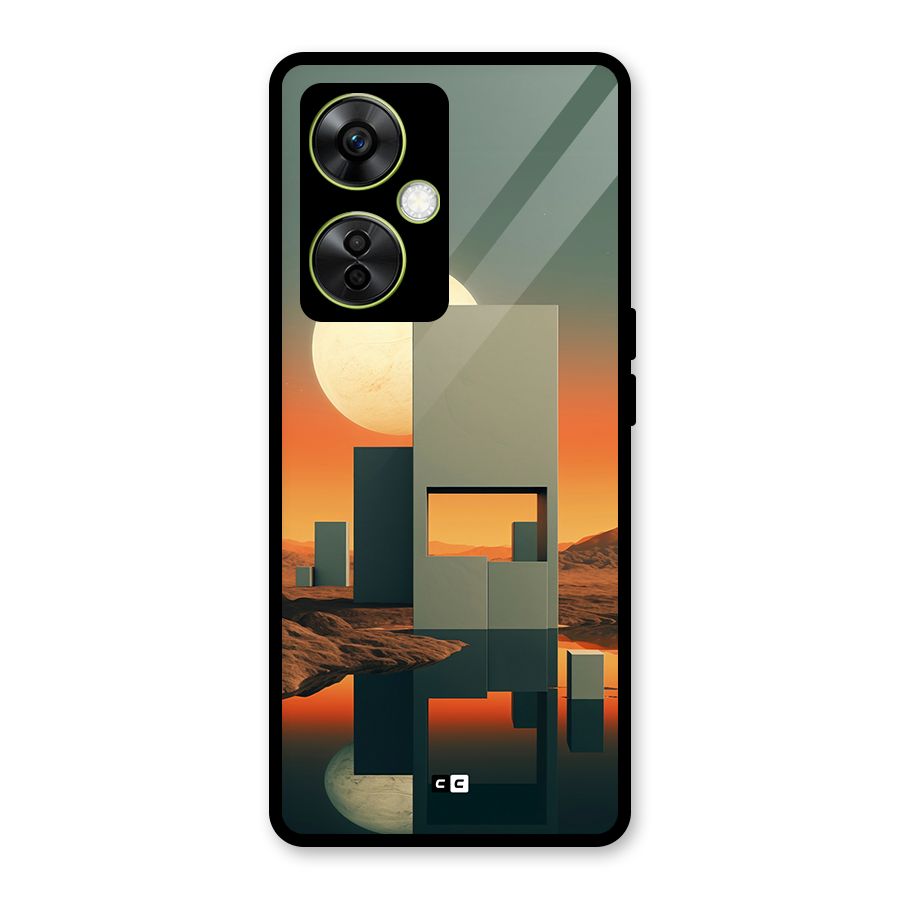 Geometric Sculpture Glass Back Case for OnePlus Nord CE 3 Lite