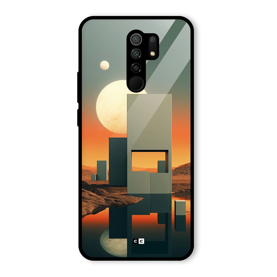 Geometric Sculpture Glass Back Case for Poco M2