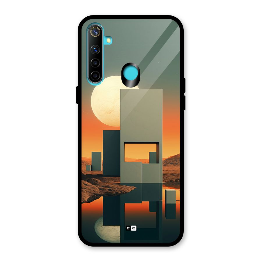 Geometric Sculpture Glass Back Case for Realme 5
