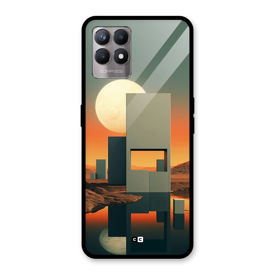 Geometric Sculpture Glass Back Case for Realme 8i