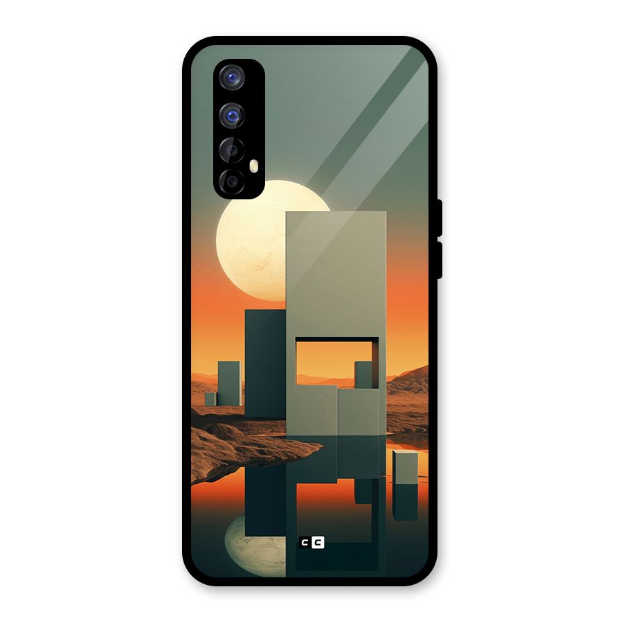 Geometric Sculpture Glass Back Case for Realme Narzo 20 Pro