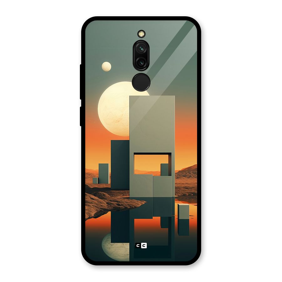 Geometric Sculpture Glass Back Case for Redmi 8