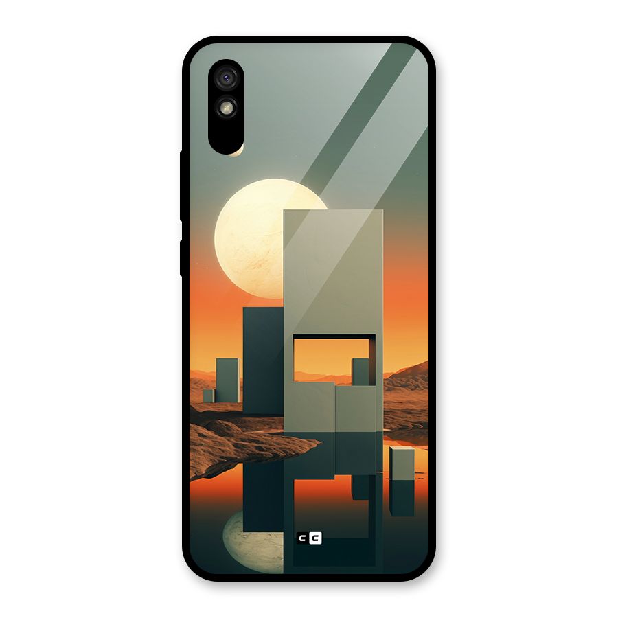 Geometric Sculpture Glass Back Case for Redmi 9i