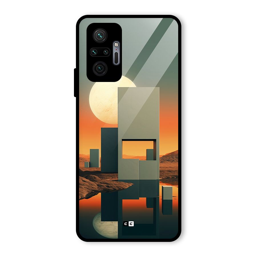 Geometric Sculpture Glass Back Case for Redmi Note 10 Pro Max