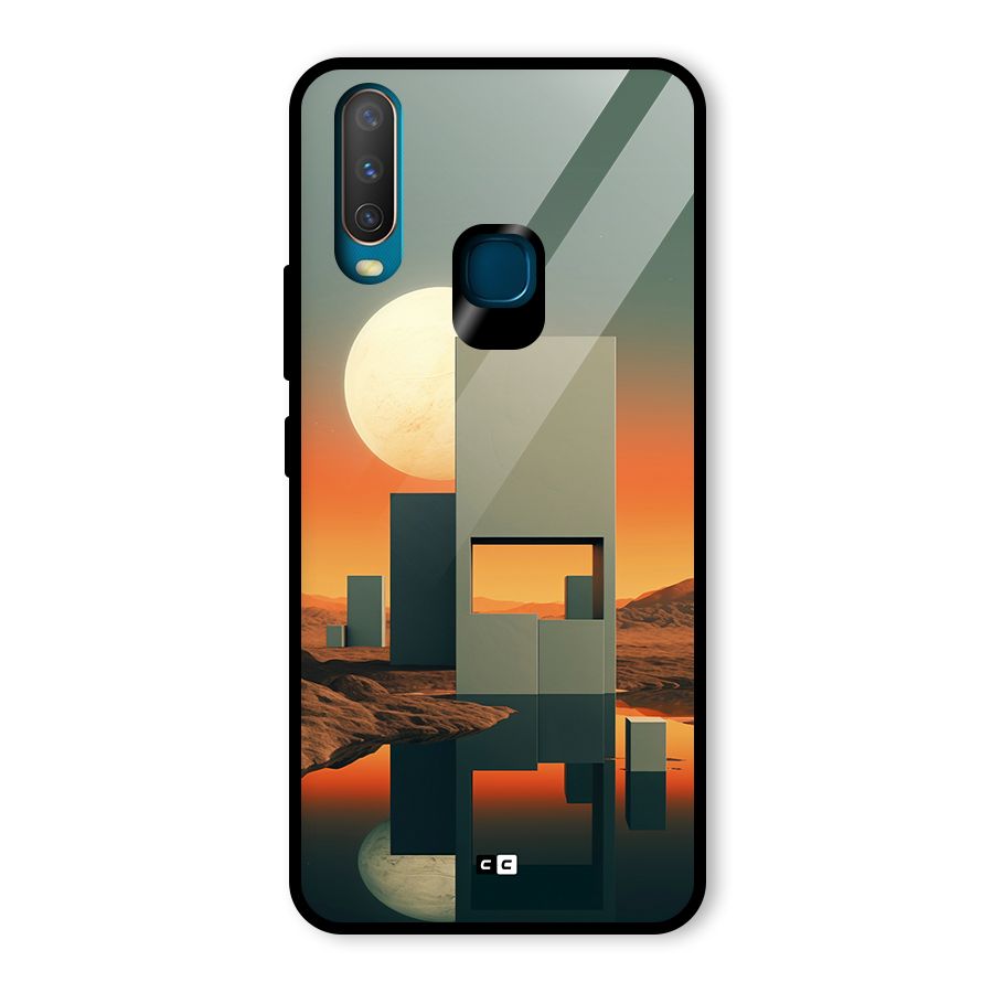Geometric Sculpture Glass Back Case for Vivo U10