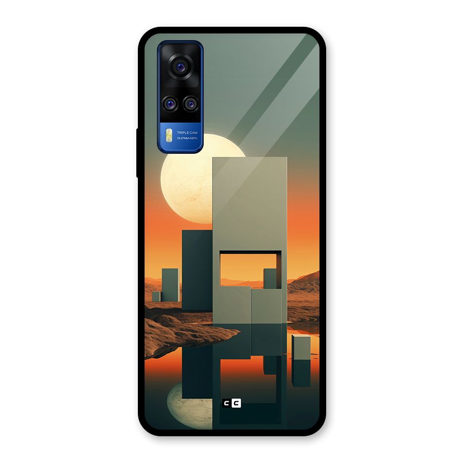 Geometric Sculpture Glass Back Case for Vivo Y31