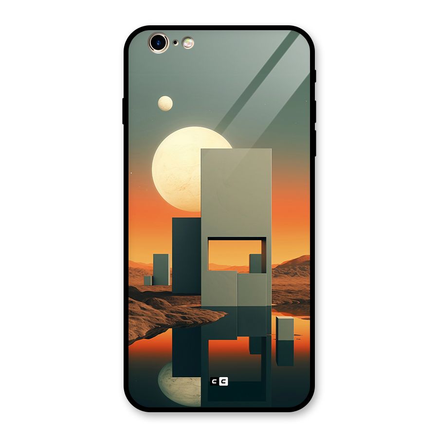Geometric Sculpture Glass Back Case for iPhone 6 Plus 6S Plus