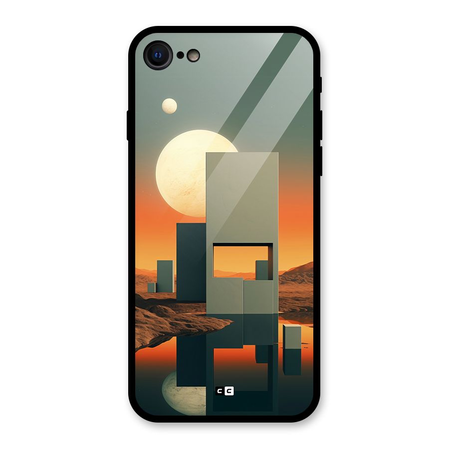 Geometric Sculpture Glass Back Case for iPhone 7