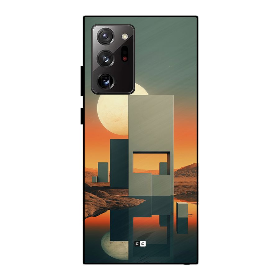 Geometric Sculpture Metal Back Case for Galaxy Note 20 Ultra 5G