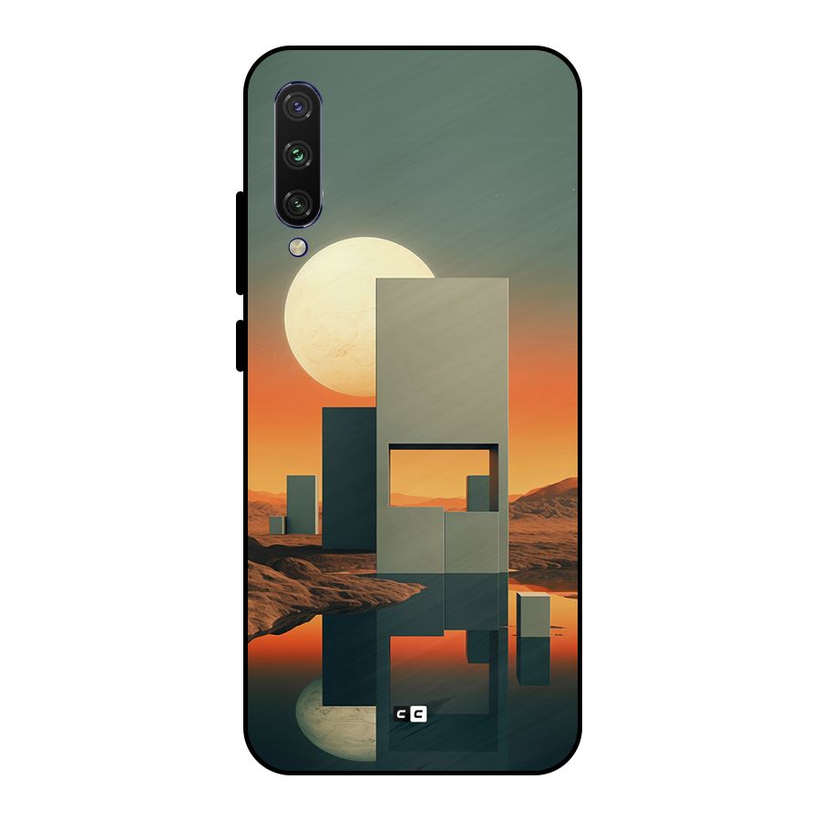 Geometric Sculpture Metal Back Case for Mi A3