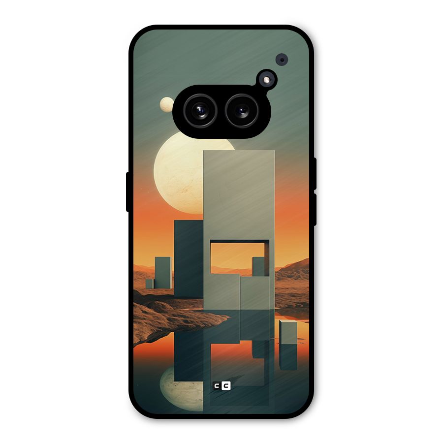 Geometric Sculpture Metal Back Case for Nothing Phone 2a