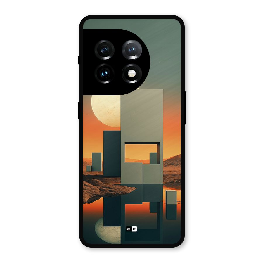 Geometric Sculpture Metal Back Case for OnePlus 11