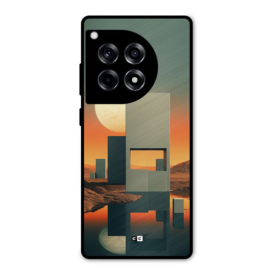 Geometric Sculpture Metal Back Case for OnePlus 12R