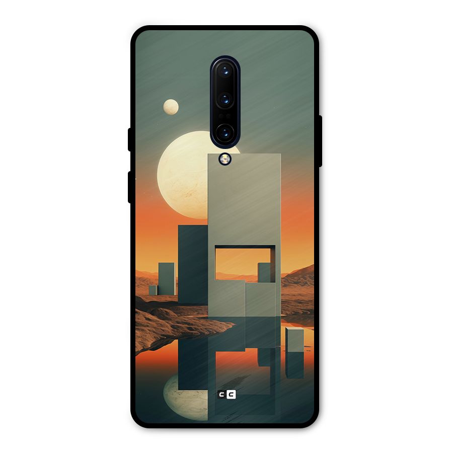 Geometric Sculpture Metal Back Case for OnePlus 7 Pro