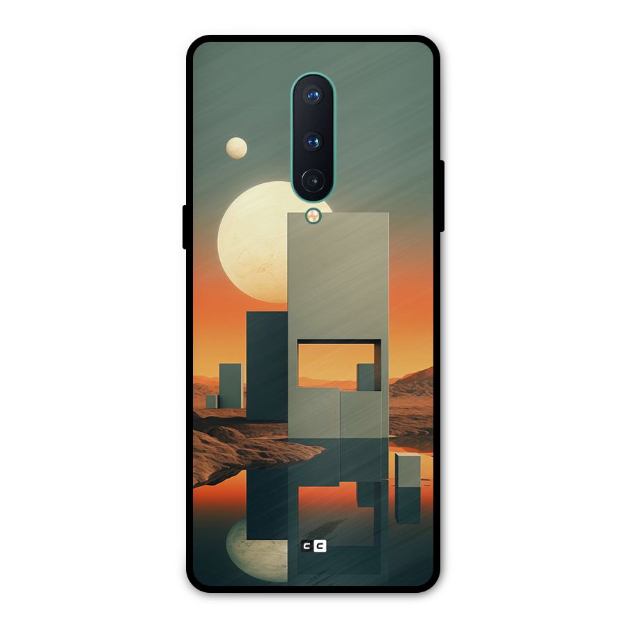 Geometric Sculpture Metal Back Case for OnePlus 8