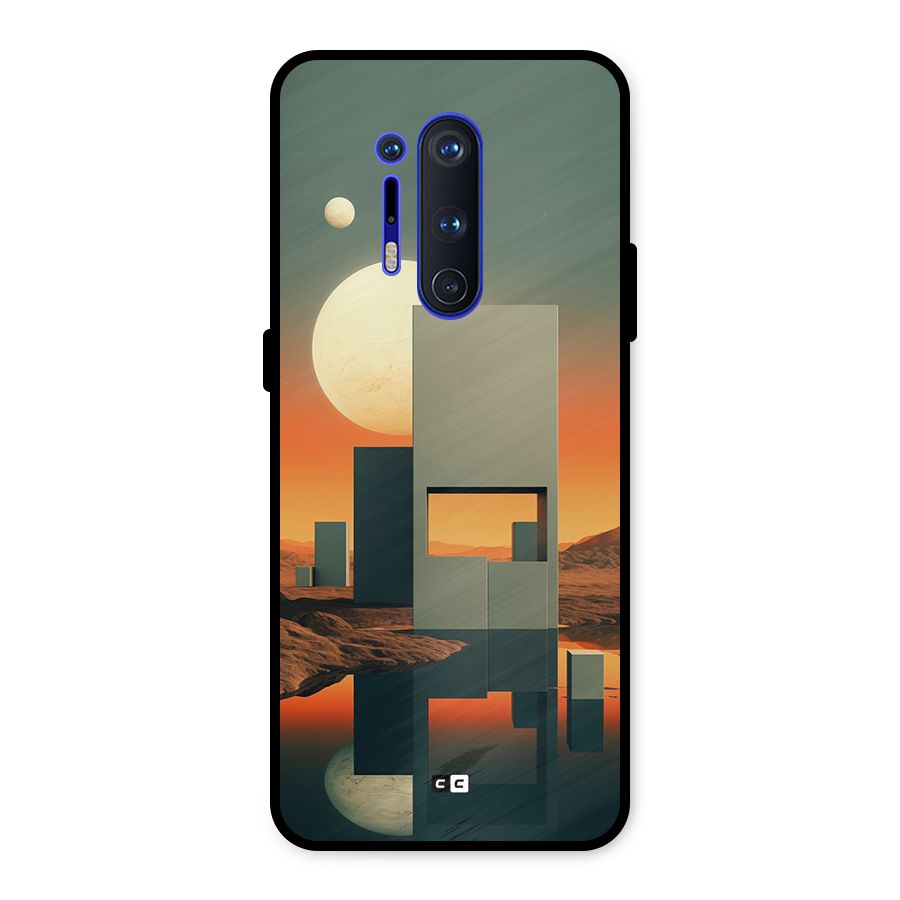 Geometric Sculpture Metal Back Case for OnePlus 8 Pro