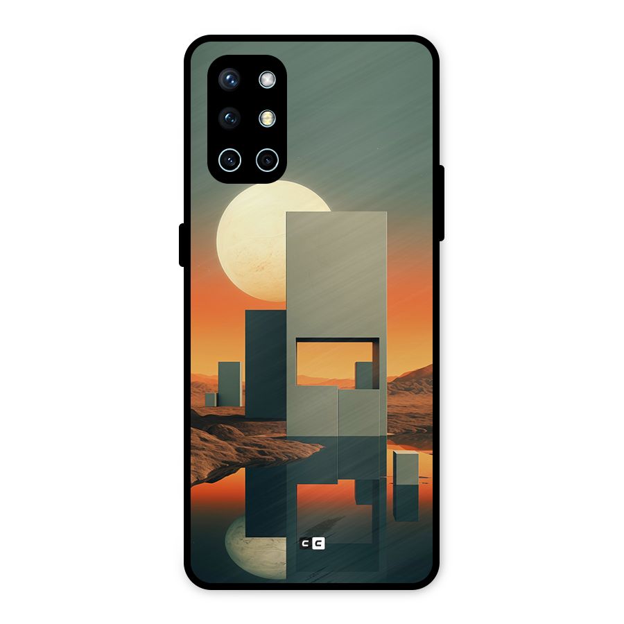 Geometric Sculpture Metal Back Case for OnePlus 9R