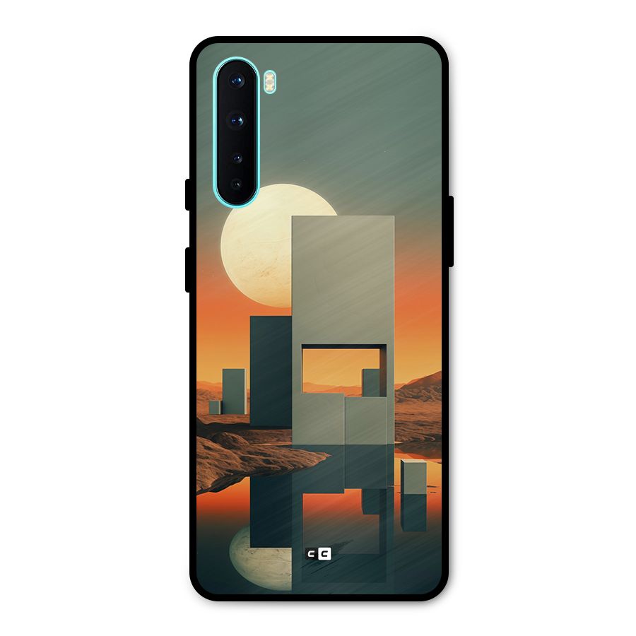 Geometric Sculpture Metal Back Case for OnePlus Nord