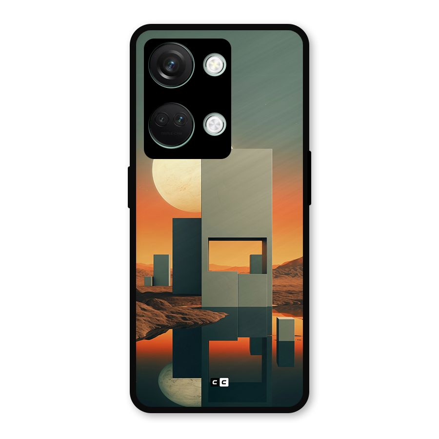 Geometric Sculpture Metal Back Case for OnePlus Nord 3