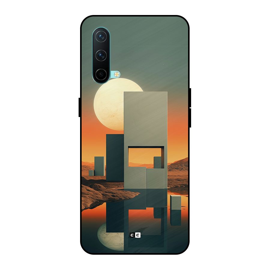 Geometric Sculpture Metal Back Case for OnePlus Nord CE 5G