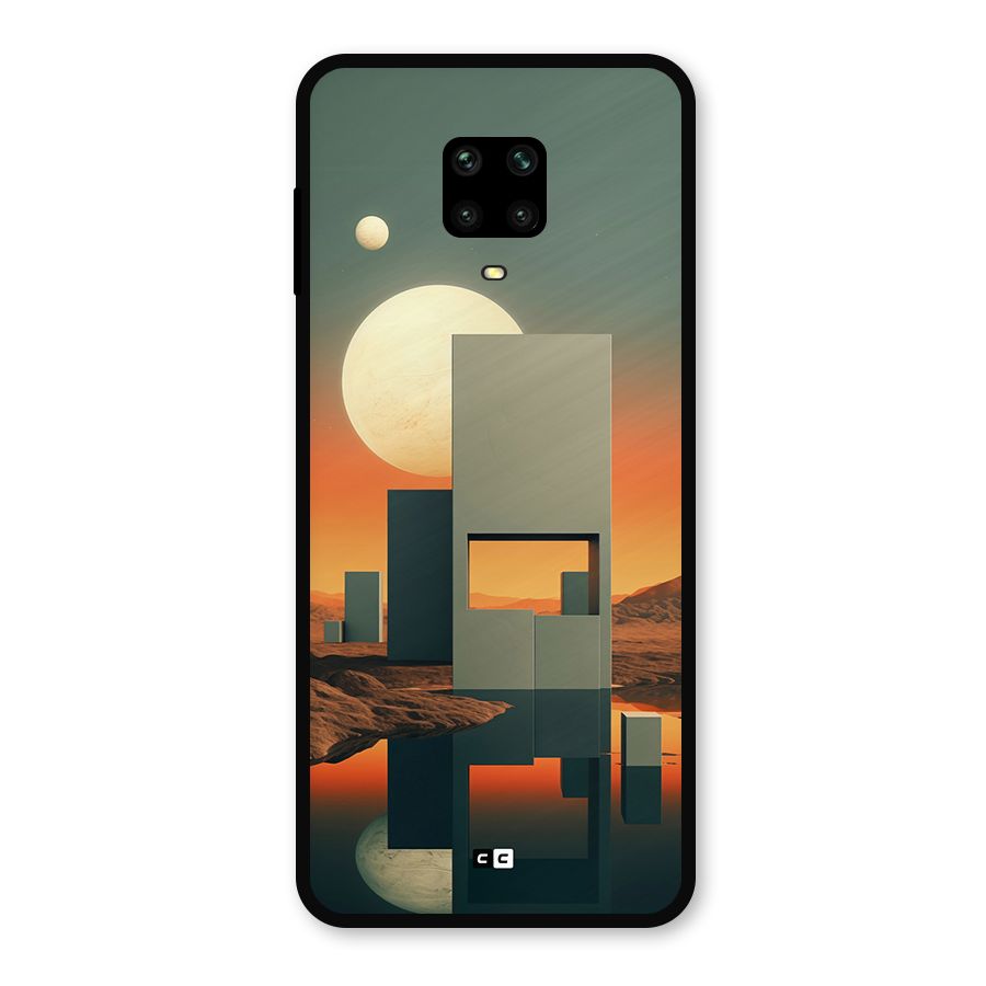 Geometric Sculpture Metal Back Case for Poco M2 Pro
