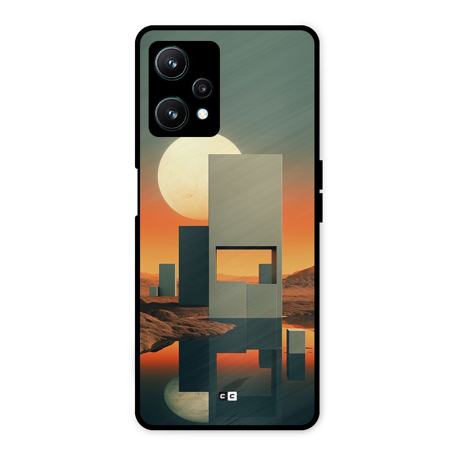 Geometric Sculpture Metal Back Case for Realme 9 Pro 5G