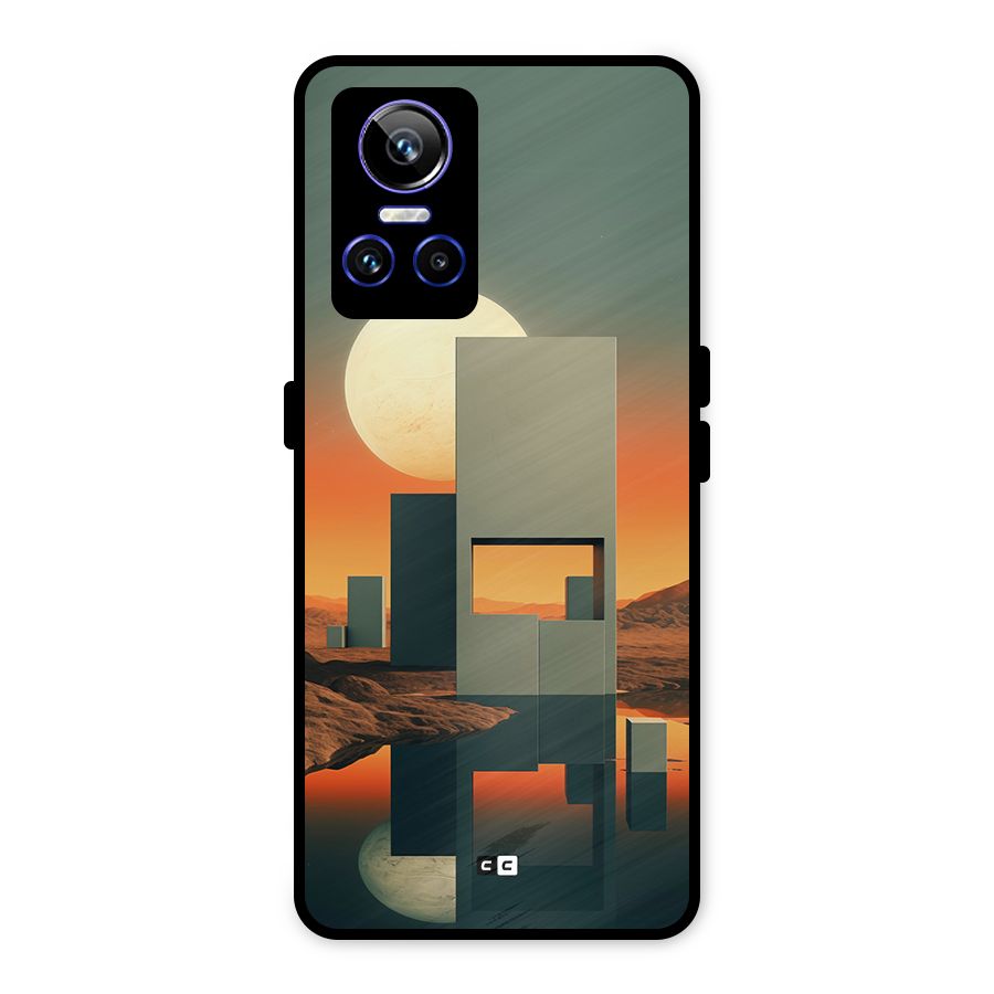 Geometric Sculpture Metal Back Case for Realme GT Neo 3