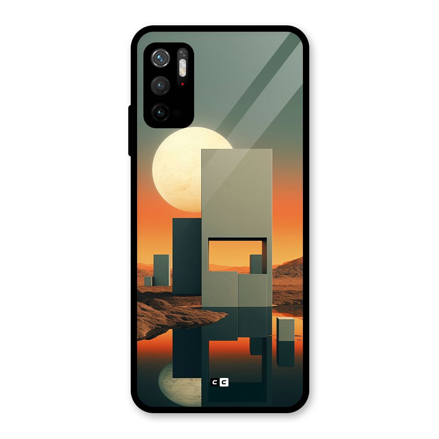 Geometric Sculpture Metal Back Case for Redmi Note 10T 5G