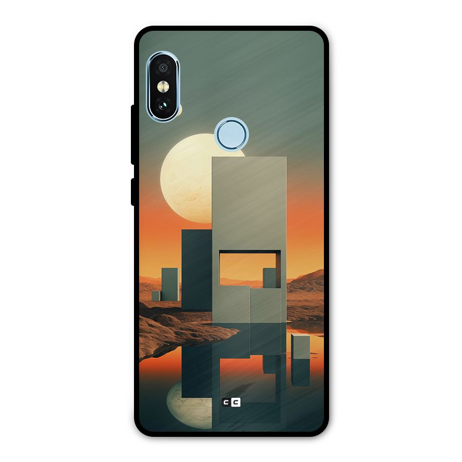 Geometric Sculpture Metal Back Case for Redmi Note 5 Pro