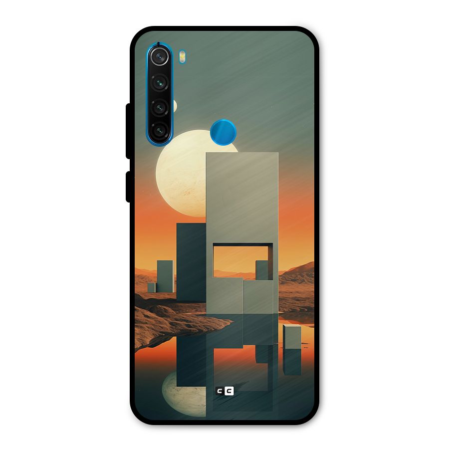 Geometric Sculpture Metal Back Case for Redmi Note 8