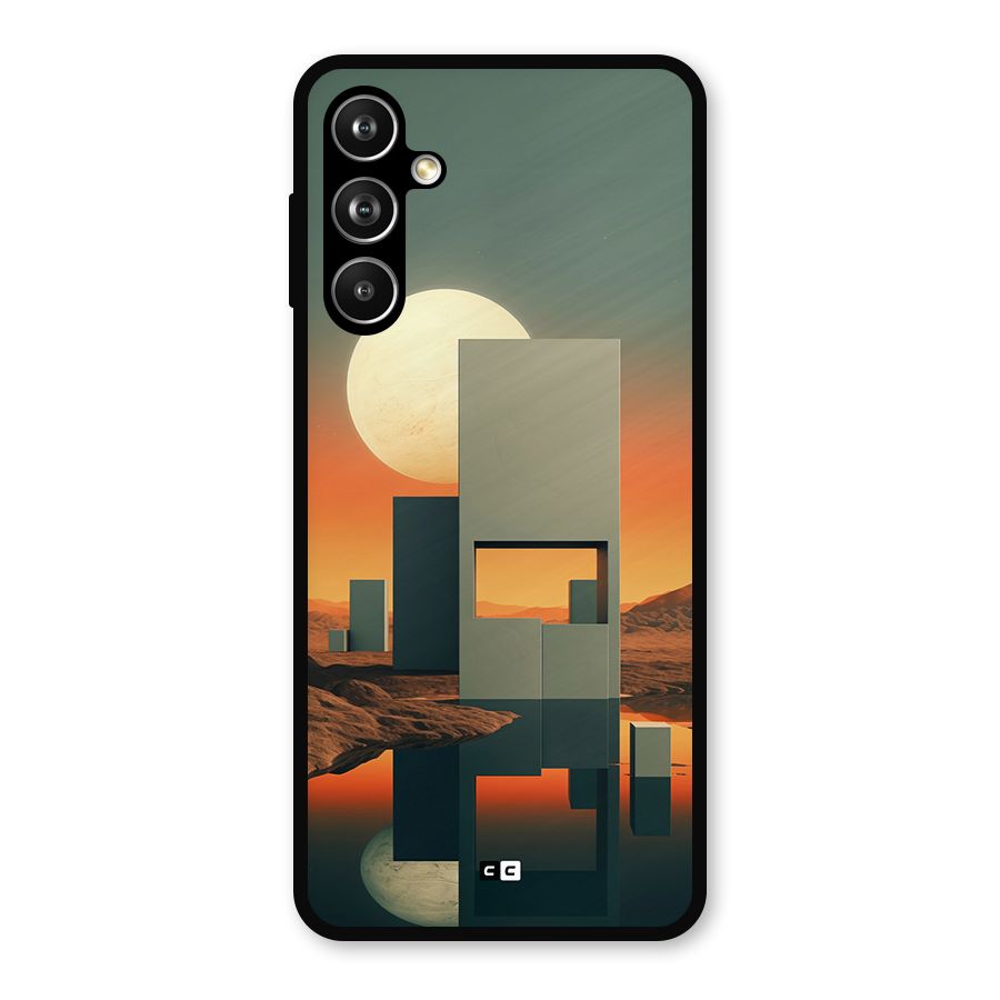 Geometric Sculpture Metal Back Case for Samsung Galaxy M54