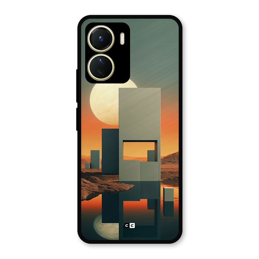 Geometric Sculpture Metal Back Case for Vivo Y56