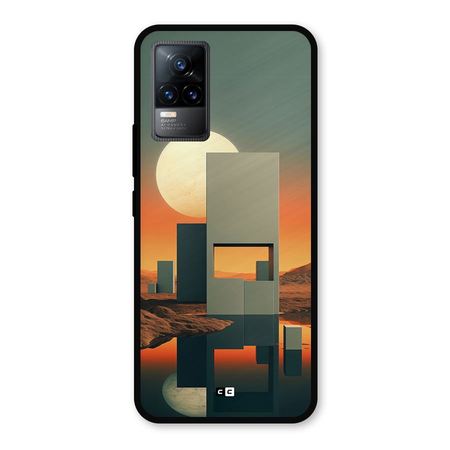Geometric Sculpture Metal Back Case for Vivo Y73