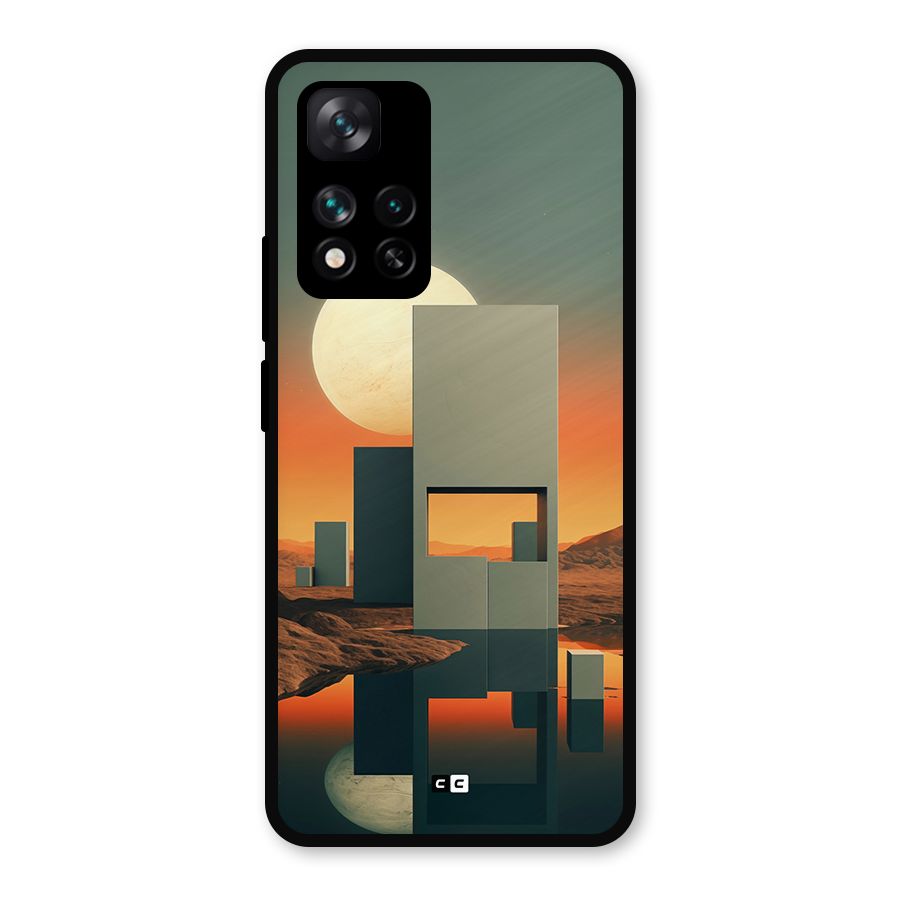 Geometric Sculpture Metal Back Case for Xiaomi 11i 5G