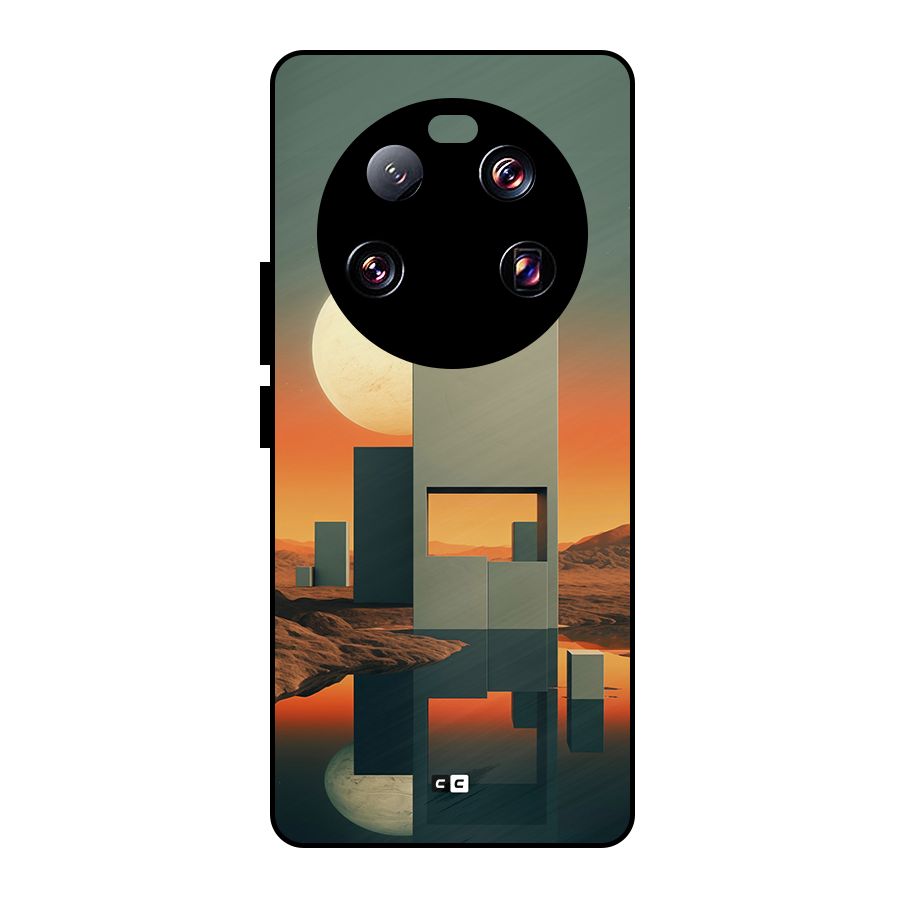 Geometric Sculpture Metal Back Case for Xiaomi 13 Ultra
