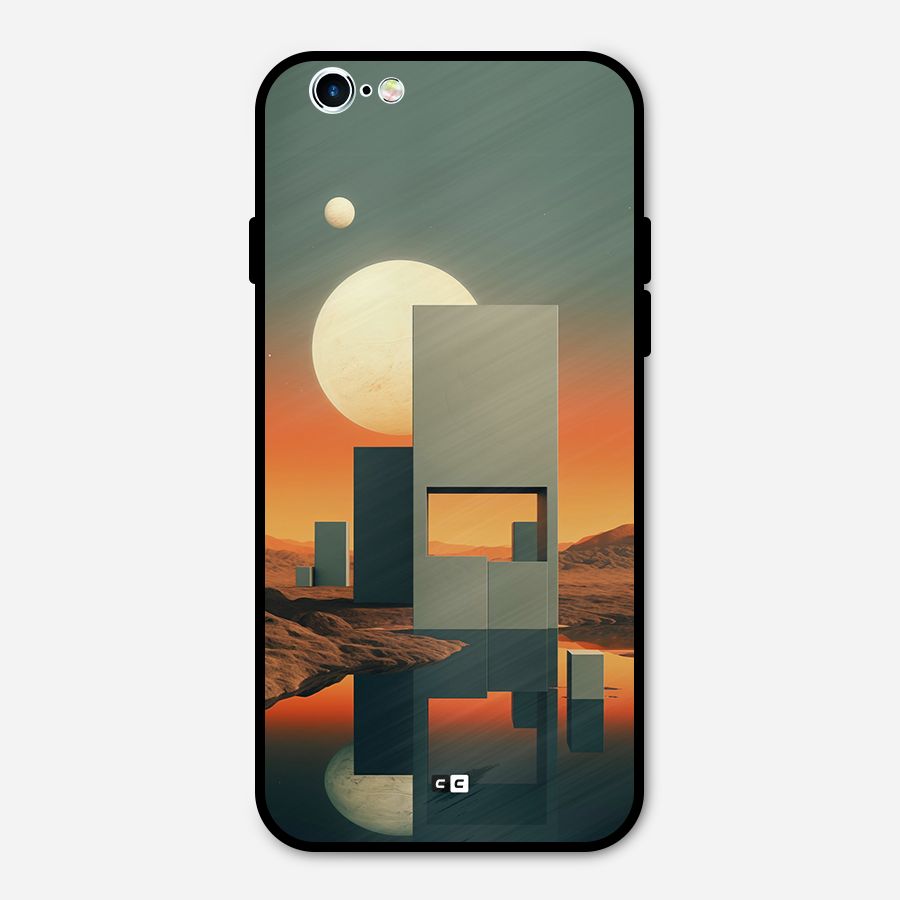 Geometric Sculpture Metal Back Case for iPhone 6 6s