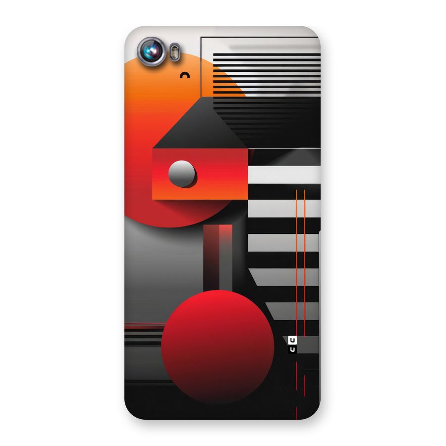 Geometrical Marvel Back Case for Canvas Fire 4 (A107)