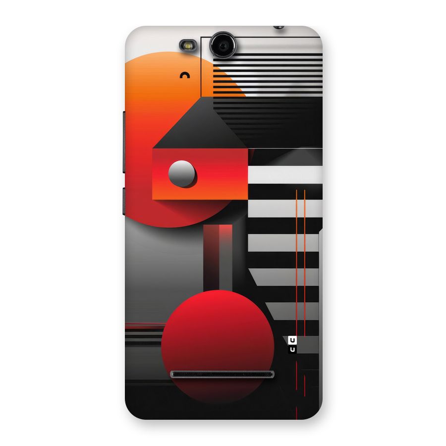 Geometrical Marvel Back Case for Canvas Juice 3 Q392