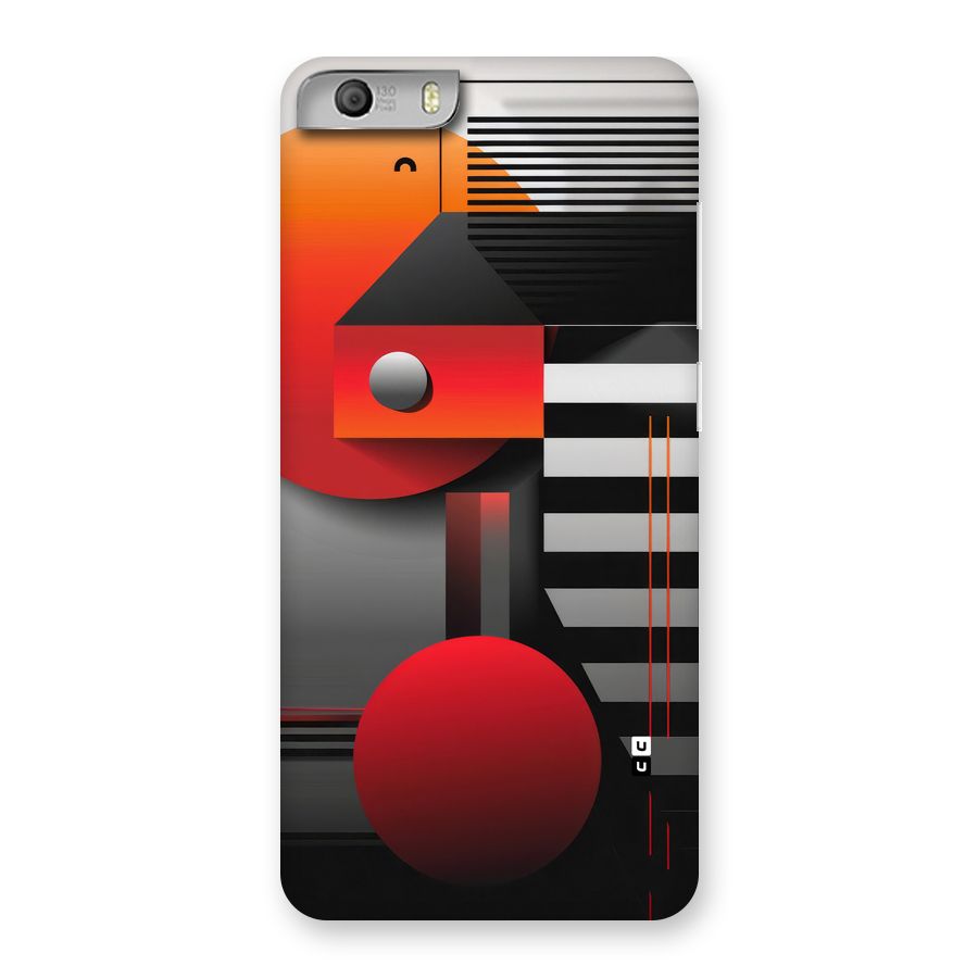 Geometrical Marvel Back Case for Canvas Knight 2