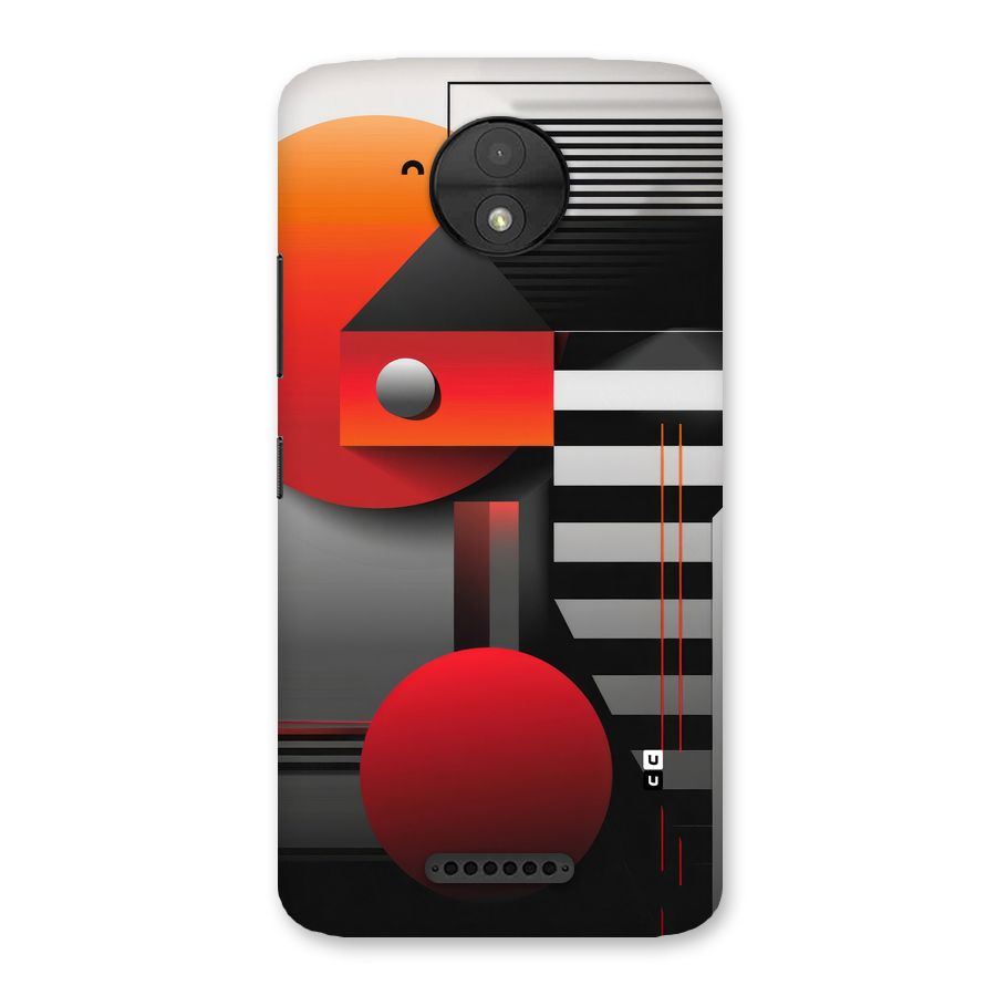 Geometrical Marvel Back Case for Moto C