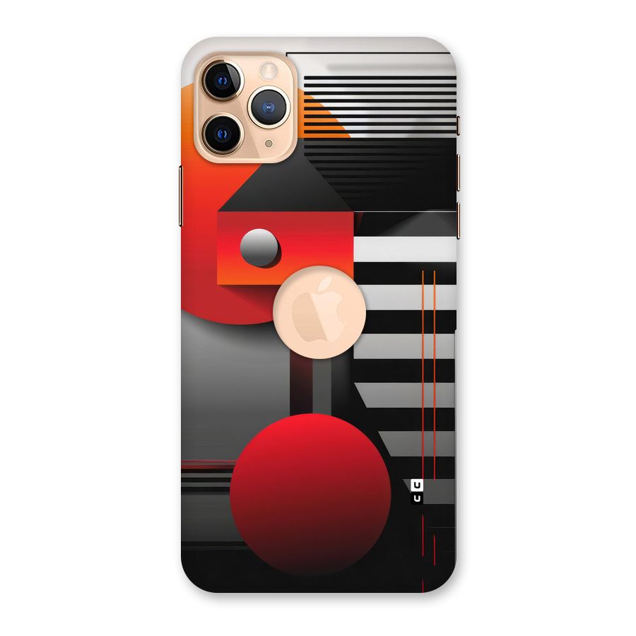 Geometrical Marvel Back Case for iPhone 11 Pro Max Logo Cut