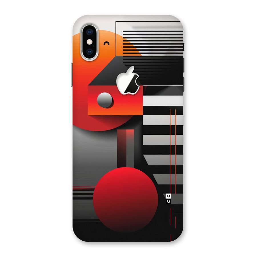 Geometrical Marvel Back Case for iPhone XS Max Apple Cut